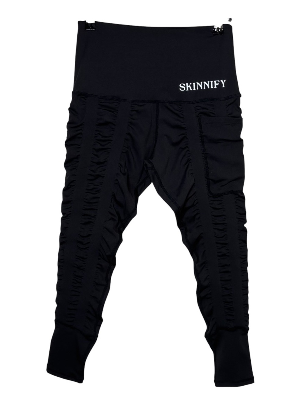 Skinnify Resistance Band Leggings Women's Small Black Sculpt Compression Active